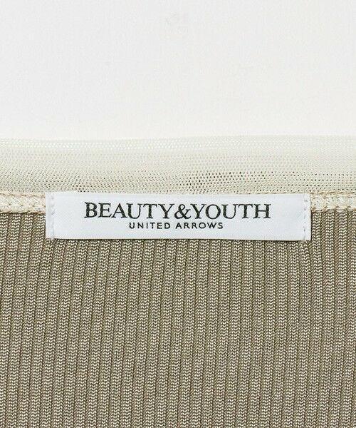 BEAUTY&YOUTH UNITED ARROWS / ビューティー&ユース ユナイテッドアローズ カットソー | ポリエステルコットン テレコ チュール ドッキングプルオーバー | 詳細11
