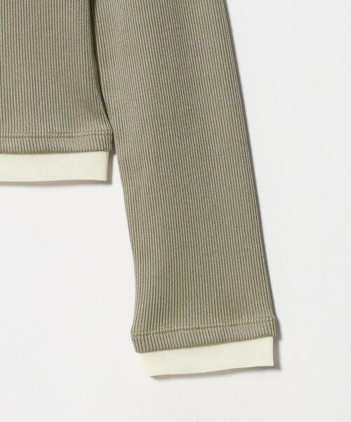 BEAUTY&YOUTH UNITED ARROWS / ビューティー&ユース ユナイテッドアローズ カットソー | ポリエステルコットン テレコ チュール ドッキングプルオーバー | 詳細9