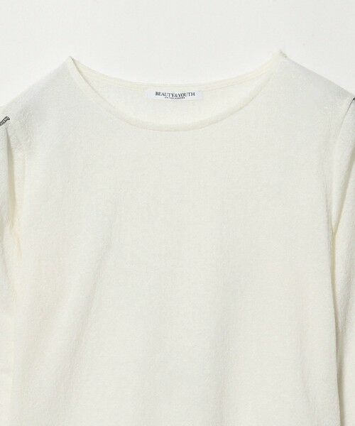 BEAUTY&YOUTH UNITED ARROWS / ビューティー&ユース ユナイテッドアローズ カットソー | コットンナイロン ジャガード フリル プルオーバー ウォッシャブル | 詳細1