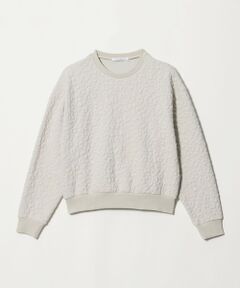BEAUTY&YOUTH UNITED ARROWS / ビューティー&ユース ユナイテッドアローズ カットソー | フラワーレオパード ジャガード クルーネック プルオーバー