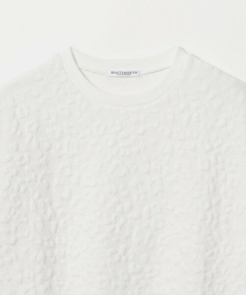 BEAUTY&YOUTH UNITED ARROWS / ビューティー&ユース ユナイテッドアローズ カットソー | フラワーレオパード ジャガード クルーネック プルオーバー | 詳細1