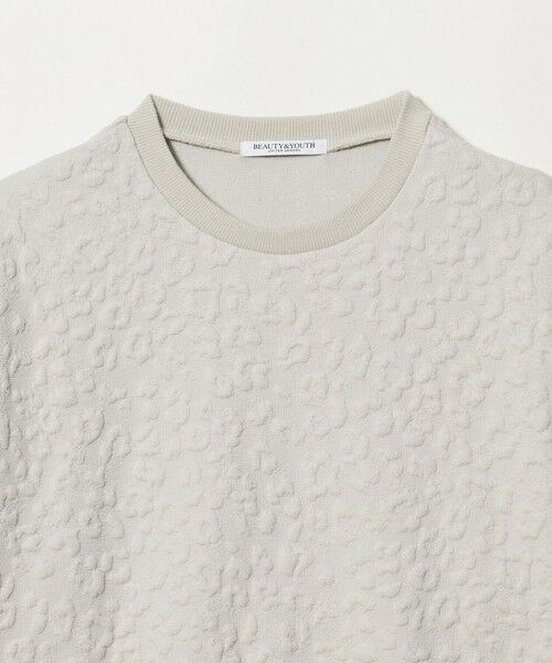 BEAUTY&YOUTH UNITED ARROWS / ビューティー&ユース ユナイテッドアローズ カットソー | フラワーレオパード ジャガード クルーネック プルオーバー | 詳細11