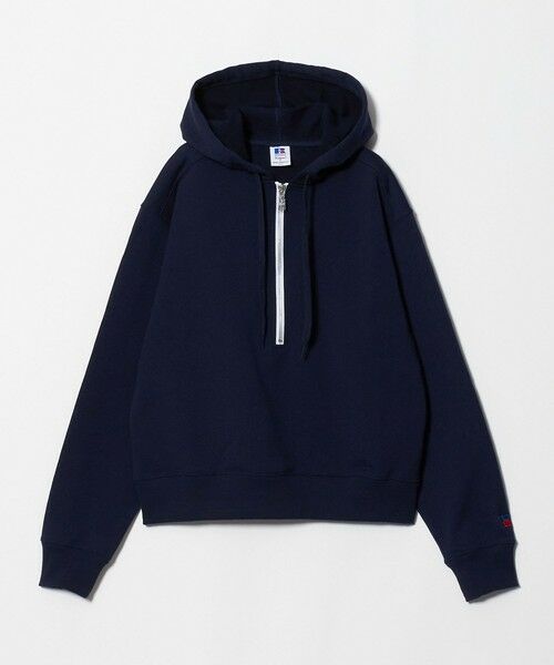BEAUTY&YOUTH UNITED ARROWS / ビューティー&ユース ユナイテッドアローズ スウェット | 【別注】＜RUSSELL ATHLETIC＞ハーフジップ スウェット プルオーバー（NAVY）