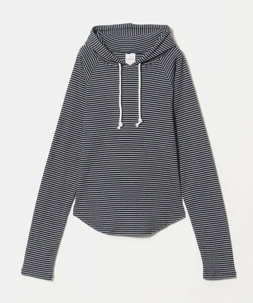 BEAUTY&YOUTH UNITED ARROWS / ビューティー&ユース ユナイテッドアローズ カットソー | 【別注】＜Healthknit＞ボーダー フーディ（BLACK）