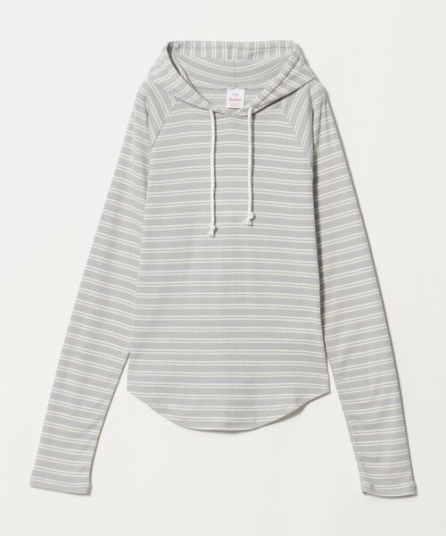 BEAUTY&YOUTH UNITED ARROWS / ビューティー&ユース ユナイテッドアローズ カットソー | 【別注】＜Healthknit＞ボーダー フーディ（LT.GRAY）