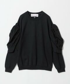 BEAUTY&YOUTH UNITED ARROWS / ビューティー&ユース ユナイテッドアローズ スウェット | 【WEB限定】＜dahl’ia＞リメイク パワーショルダー スウェット