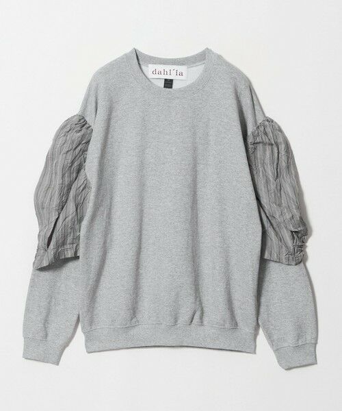BEAUTY&YOUTH UNITED ARROWS / ビューティー&ユース ユナイテッドアローズ スウェット | 【WEB限定】＜dahl’ia＞リメイク パワーショルダー スウェット（MD.GRAY）