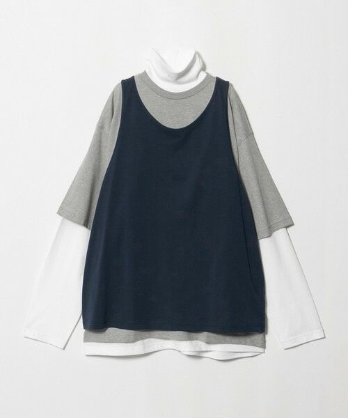 BEAUTY&YOUTH UNITED ARROWS / ビューティー&ユース ユナイテッドアローズ カットソー | ＜ONIT＞ジャージー レイヤード 3セットカットソー（NAVY）