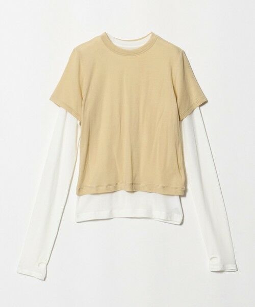 BEAUTY&YOUTH UNITED ARROWS / ビューティー&ユース ユナイテッドアローズ カットソー | ＜ONIT＞ジャージー レイヤード 2セット カットソー（BEIGE）