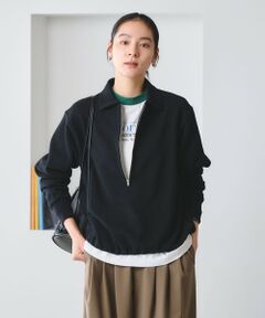 BEAUTY&YOUTH UNITED ARROWS / ビューティー&ユース ユナイテッドアローズ カットソー | 【WEB限定 Wardrobe DAILY MINIMAL】ダンボールジャージー ハーフジッププルオーバー