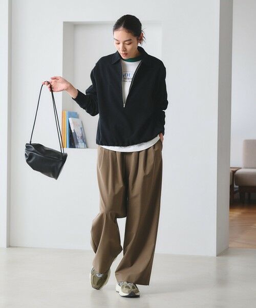 BEAUTY&YOUTH UNITED ARROWS / ビューティー&ユース ユナイテッドアローズ カットソー | 【WEB限定 Wardrobe DAILY MINIMAL】ダンボールジャージー ハーフジッププルオーバー | 詳細14