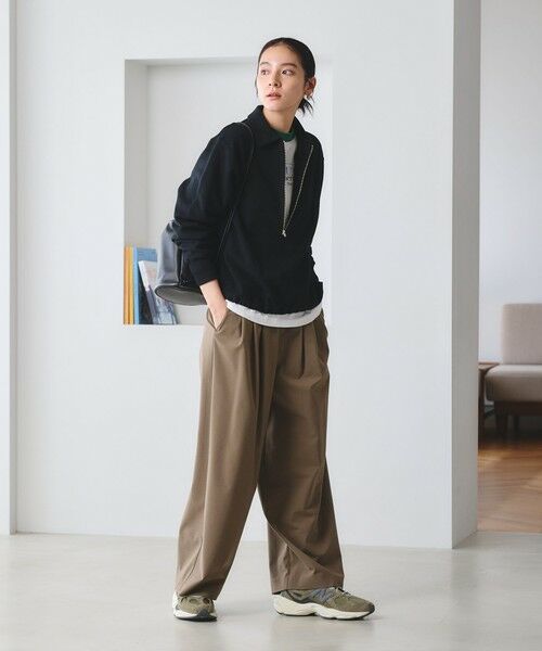 BEAUTY&YOUTH UNITED ARROWS / ビューティー&ユース ユナイテッドアローズ カットソー | 【WEB限定 Wardrobe DAILY MINIMAL】ダンボールジャージー ハーフジッププルオーバー | 詳細15