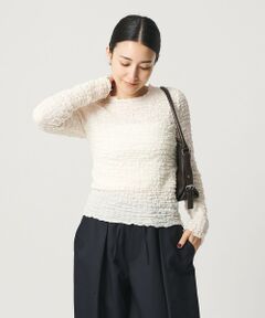 BEAUTY&YOUTH UNITED ARROWS / ビューティー&ユース ユナイテッドアローズ カットソー | 【WEB限定】シュリンクレース ロングスリーブプルオーバー