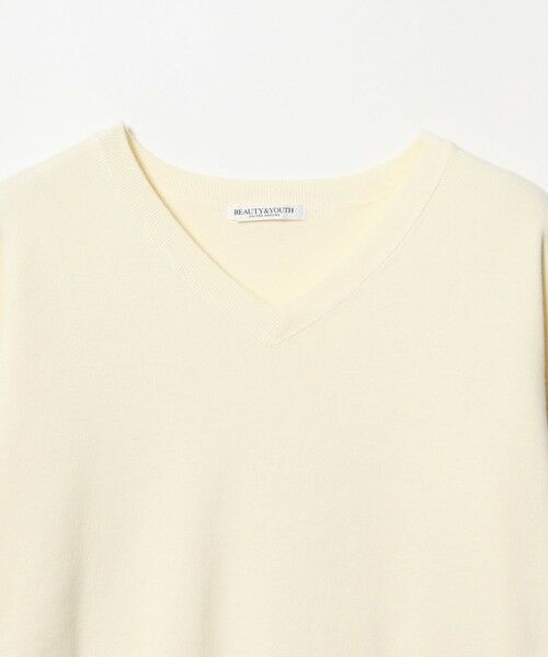 BEAUTY&YOUTH UNITED ARROWS / ビューティー&ユース ユナイテッドアローズ ニット・セーター | ソフトコットン Vネック スムース ニットプルオーバー ウォッシャブル | 詳細1