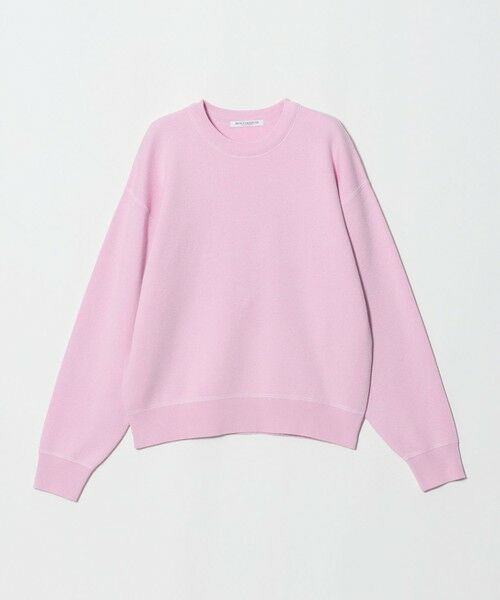 BEAUTY&YOUTH UNITED ARROWS / ビューティー&ユース ユナイテッドアローズ ニット・セーター | コットンウール スムース クルーネック プルオーバー ウォッシャブル（PINK）