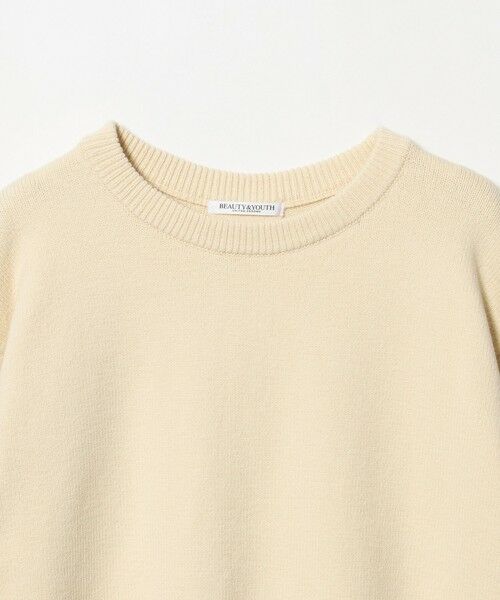 BEAUTY&YOUTH UNITED ARROWS / ビューティー&ユース ユナイテッドアローズ ニット・セーター | コットンブレンド バックタック ニットプルオーバー ウォッシャブル | 詳細1