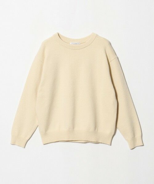 BEAUTY&YOUTH UNITED ARROWS / ビューティー&ユース ユナイテッドアローズ ニット・セーター | コットンブレンド バックタック ニットプルオーバー ウォッシャブル（OFF WHITE）