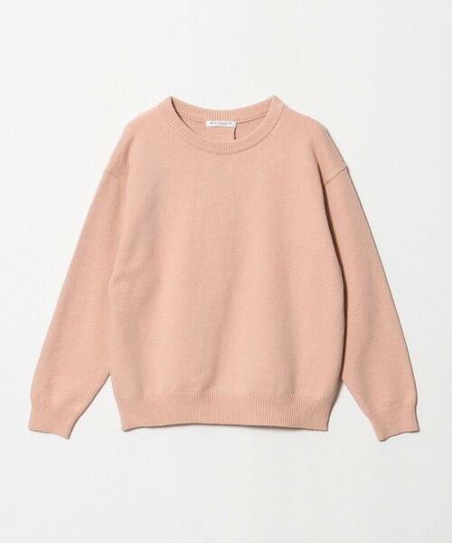 BEAUTY&YOUTH UNITED ARROWS / ビューティー&ユース ユナイテッドアローズ ニット・セーター | コットンブレンド バックタック ニットプルオーバー ウォッシャブル（PINK）