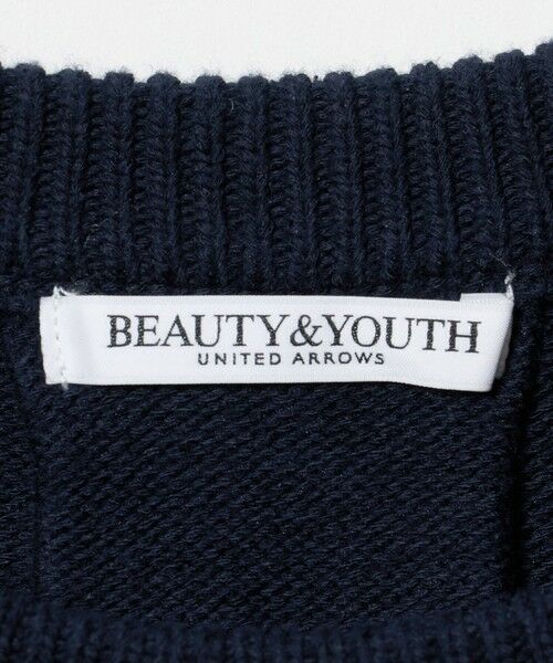 BEAUTY&YOUTH UNITED ARROWS / ビューティー&ユース ユナイテッドアローズ ニット・セーター | コットンブレンド バックタック ニットプルオーバー ウォッシャブル | 詳細10