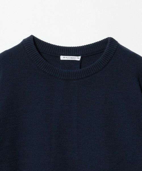 BEAUTY&YOUTH UNITED ARROWS / ビューティー&ユース ユナイテッドアローズ ニット・セーター | コットンブレンド バックタック ニットプルオーバー ウォッシャブル | 詳細6