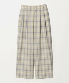 BEAUTY&YOUTH UNITED ARROWS / ビューティー&ユース ユナイテッドアローズ その他パンツ | ポリエステルブレンド チェック ワイドパンツ
