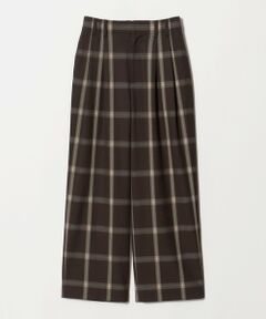 BEAUTY&YOUTH UNITED ARROWS / ビューティー&ユース ユナイテッドアローズ その他パンツ | ポリエステルブレンド チェック ワイドパンツ