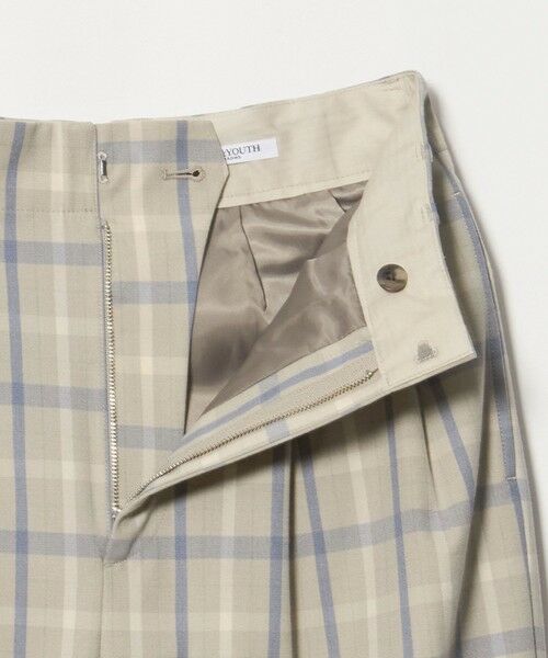 BEAUTY&YOUTH UNITED ARROWS / ビューティー&ユース ユナイテッドアローズ その他パンツ | ポリエステルブレンド チェック ワイドパンツ | 詳細2
