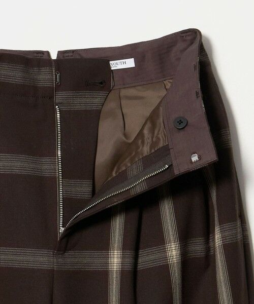 BEAUTY&YOUTH UNITED ARROWS / ビューティー&ユース ユナイテッドアローズ その他パンツ | ポリエステルブレンド チェック ワイドパンツ | 詳細8