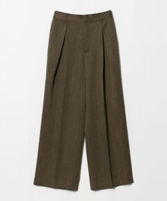BEAUTY&YOUTH UNITED ARROWS / ビューティー&ユース ユナイテッドアローズ その他パンツ | ツイードライク レイヤータック ワイドパンツ ウォッシャブル