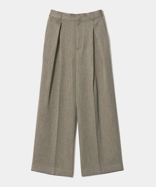 BEAUTY&YOUTH UNITED ARROWS / ビューティー&ユース ユナイテッドアローズ その他パンツ | ツイードライク レイヤータック ワイドパンツ ウォッシャブル(MOCA)