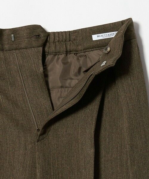 BEAUTY&YOUTH UNITED ARROWS / ビューティー&ユース ユナイテッドアローズ その他パンツ | ツイードライク レイヤータック ワイドパンツ ウォッシャブル | 詳細11