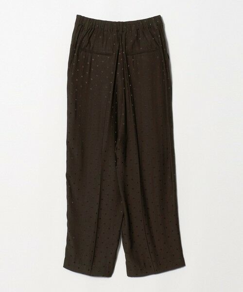 BEAUTY&YOUTH UNITED ARROWS / ビューティー&ユース ユナイテッドアローズ その他パンツ | レーヨン ドットジャガード タック バックゴムパンツ/ダークブラウン | 詳細1