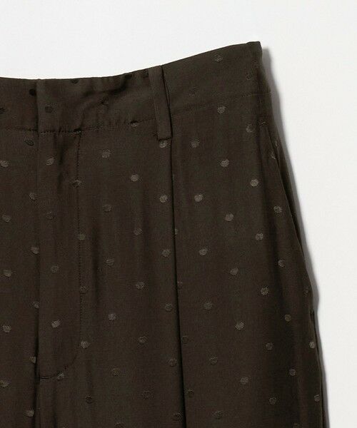 BEAUTY&YOUTH UNITED ARROWS / ビューティー&ユース ユナイテッドアローズ その他パンツ | レーヨン ドットジャガード タック バックゴムパンツ/ダークブラウン | 詳細2