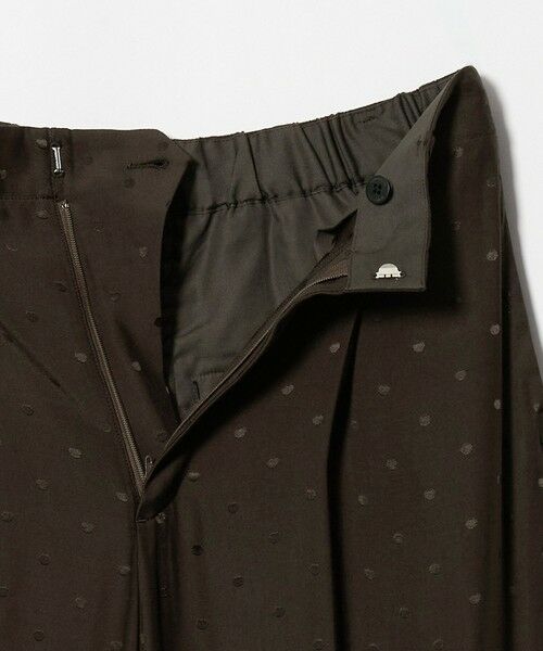 BEAUTY&YOUTH UNITED ARROWS / ビューティー&ユース ユナイテッドアローズ その他パンツ | レーヨン ドットジャガード タック バックゴムパンツ/ダークブラウン | 詳細5