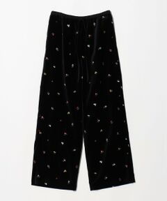 BEAUTY&YOUTH UNITED ARROWS / ビューティー&ユース ユナイテッドアローズ その他パンツ | ベロア エンブロイダリー イージーパンツ