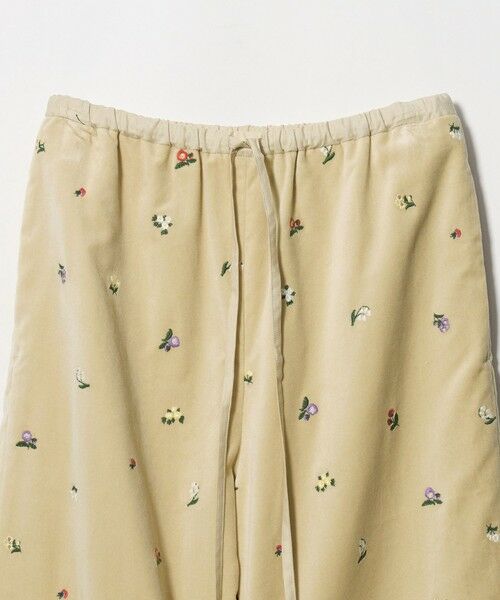 BEAUTY&YOUTH UNITED ARROWS / ビューティー&ユース ユナイテッドアローズ その他パンツ | ベロア エンブロイダリー イージーパンツ | 詳細5
