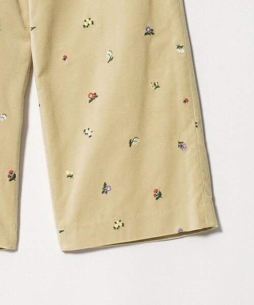 BEAUTY&YOUTH UNITED ARROWS / ビューティー&ユース ユナイテッドアローズ その他パンツ | ベロア エンブロイダリー イージーパンツ | 詳細9