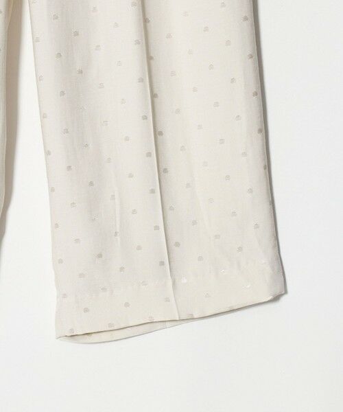 BEAUTY&YOUTH UNITED ARROWS / ビューティー&ユース ユナイテッドアローズ その他パンツ | レーヨン ドットジャガード タック バックゴムパンツ/オフホワイト | 詳細6