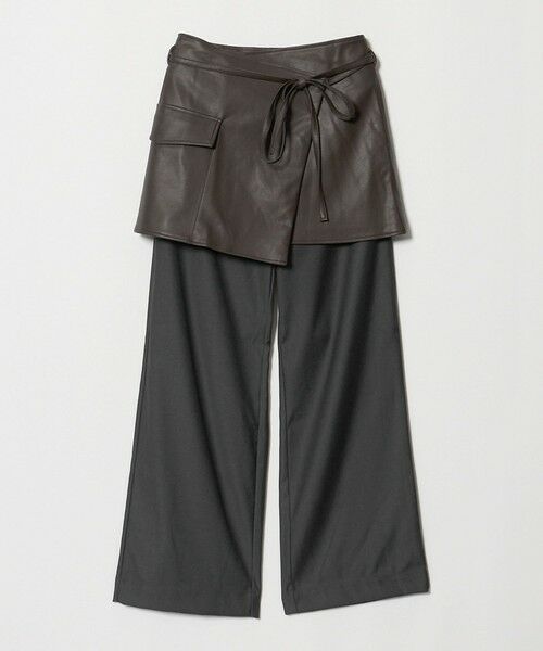 BEAUTY&YOUTH UNITED ARROWS / ビューティー&ユース ユナイテッドアローズ その他パンツ | 【別注】＜She is-.＞パンツ＆ラップスカート（DK.GRAY）