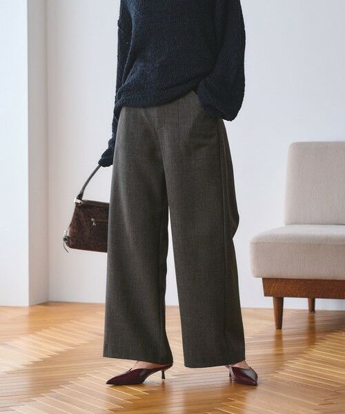 BEAUTY&YOUTH UNITED ARROWS / ビューティー&ユース ユナイテッドアローズ スラックス・ドレスパンツ | 【WEB限定 Wardrobe DAILY MINIMAL】メランジ ステッチワイドパンツ ウォッシャブル | 詳細1