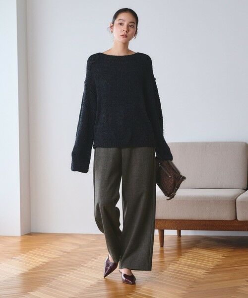 BEAUTY&YOUTH UNITED ARROWS / ビューティー&ユース ユナイテッドアローズ スラックス・ドレスパンツ | 【WEB限定 Wardrobe DAILY MINIMAL】メランジ ステッチワイドパンツ ウォッシャブル | 詳細4