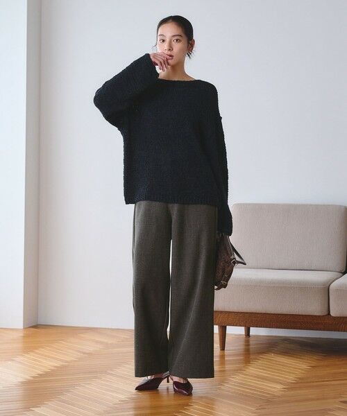 BEAUTY&YOUTH UNITED ARROWS / ビューティー&ユース ユナイテッドアローズ スラックス・ドレスパンツ | 【WEB限定 Wardrobe DAILY MINIMAL】メランジ ステッチワイドパンツ ウォッシャブル | 詳細5