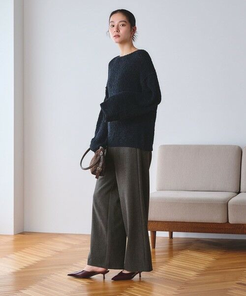 BEAUTY&YOUTH UNITED ARROWS / ビューティー&ユース ユナイテッドアローズ スラックス・ドレスパンツ | 【WEB限定 Wardrobe DAILY MINIMAL】メランジ ステッチワイドパンツ ウォッシャブル | 詳細6