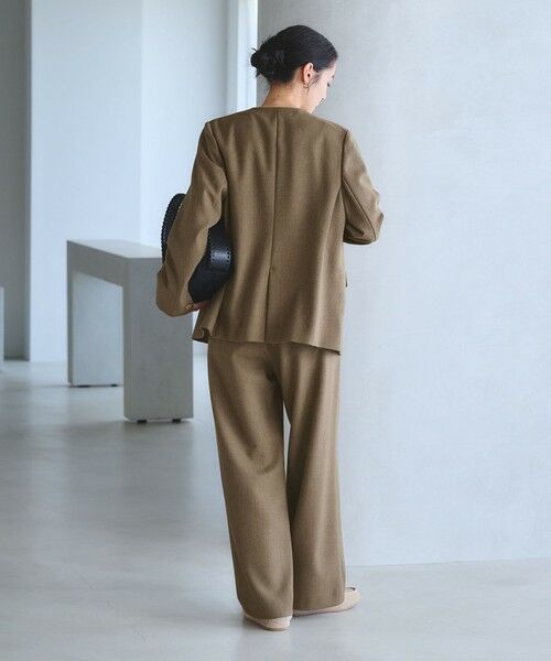 BEAUTY&YOUTH UNITED ARROWS / ビューティー&ユース ユナイテッドアローズ スラックス・ドレスパンツ | 【WEB限定 Wardrobe DAILY MINIMAL】メランジ ステッチワイドパンツ ウォッシャブル | 詳細29