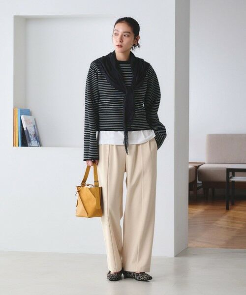 BEAUTY&YOUTH UNITED ARROWS / ビューティー&ユース ユナイテッドアローズ その他パンツ | 【WEB限定 Wardrobe DAILY MINIMAL】ジャージー タックカーブパンツ ウォッシャブル | 詳細5
