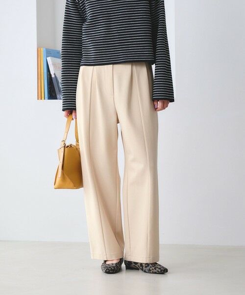 BEAUTY&YOUTH UNITED ARROWS / ビューティー&ユース ユナイテッドアローズ その他パンツ | 【WEB限定 Wardrobe DAILY MINIMAL】ジャージー タックカーブパンツ ウォッシャブル | 詳細2