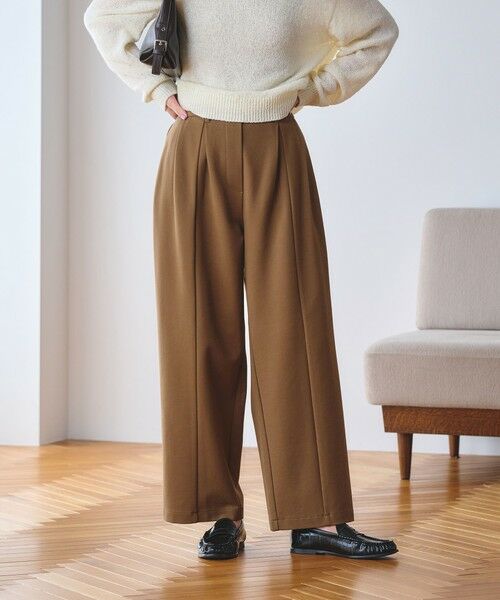 BEAUTY&YOUTH UNITED ARROWS / ビューティー&ユース ユナイテッドアローズ その他パンツ | 【WEB限定 Wardrobe DAILY MINIMAL】ジャージー タックカーブパンツ ウォッシャブル | 詳細19