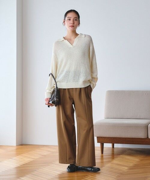 BEAUTY&YOUTH UNITED ARROWS / ビューティー&ユース ユナイテッドアローズ その他パンツ | 【WEB限定 Wardrobe DAILY MINIMAL】ジャージー タックカーブパンツ ウォッシャブル | 詳細21