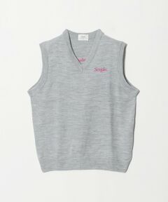 BEAUTY&YOUTH UNITED ARROWS / ビューティー&ユース ユナイテッドアローズ ベスト | ＜Samplee＞ロゴ ニットベスト