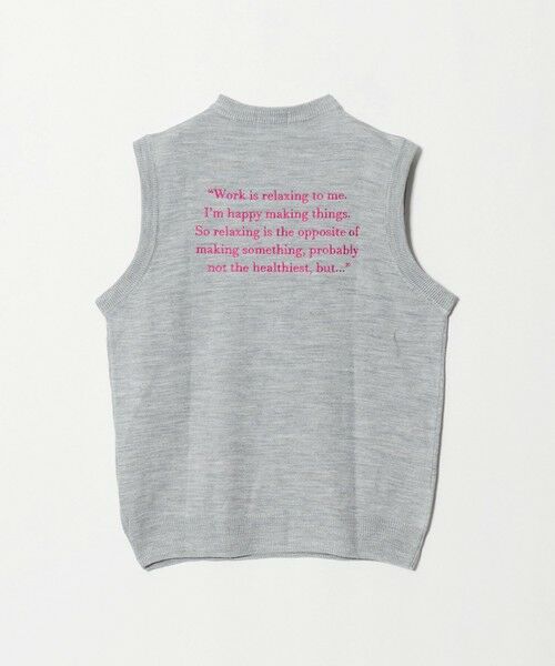 BEAUTY&YOUTH UNITED ARROWS / ビューティー&ユース ユナイテッドアローズ ベスト | ＜Samplee＞ロゴ ニットベスト | 詳細1